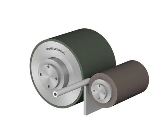 A grinding wheel product rendering supplied in company material